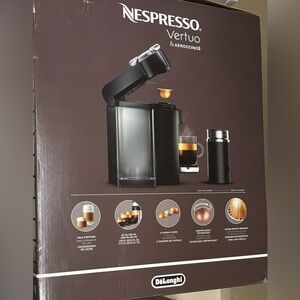 Nespresso Vertuo Coffee and Espresso Machine by De'Longhi with Milk Frot…
